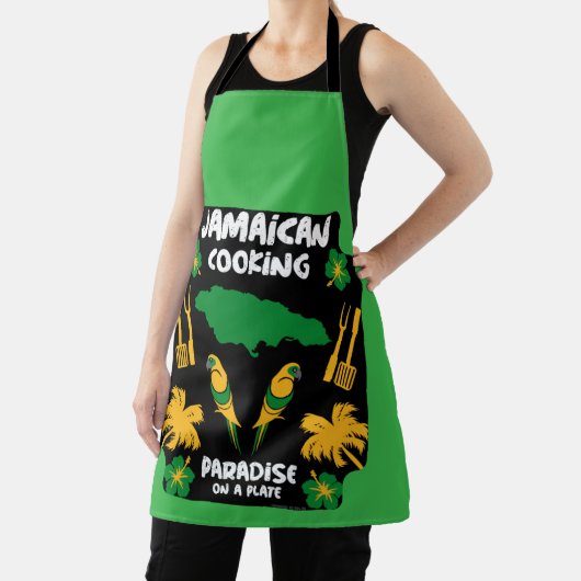 Jamaican Cooking Foodie Gifts Schort (Insitu)