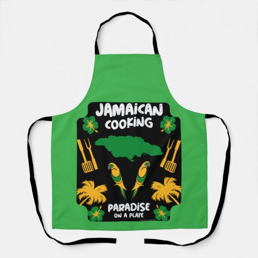 Jamaican Cooking Foodie Gifts Schort (Voorkant)