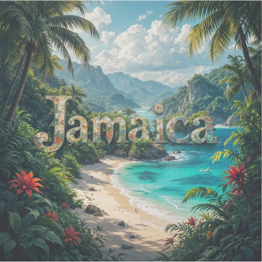 Jamaican cove sticker (Voorkant)