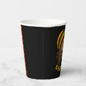 Jamaican Cute Rasta Man Personalized Papieren Bekers (Rechts)