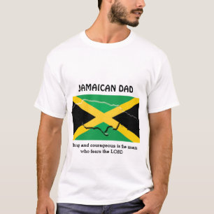 JAMAICAN DAD sterk en moedig gepersonaliseerd T-shirt