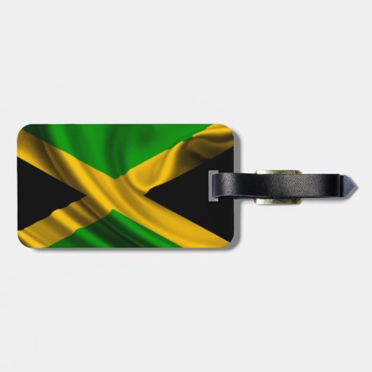 Jamaican Flag Bag Label Bagagelabel (Achterkant horizontaal)