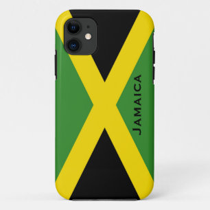 Jamaican Flag Black Green Yellow Jamaica iPhone 11 Hoesje