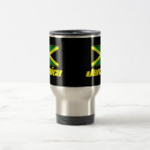 Jamaican Flag Black Travel Mug Reisbeker (Center)