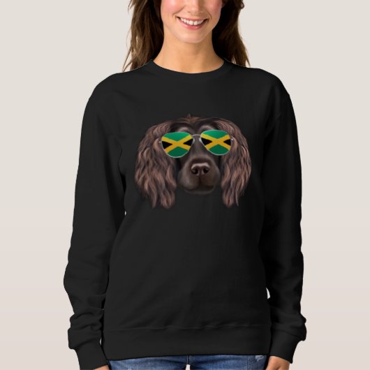 Jamaican Flag Boykin Spaniel Dog Jamaica Pocket Trui (Voorkant)