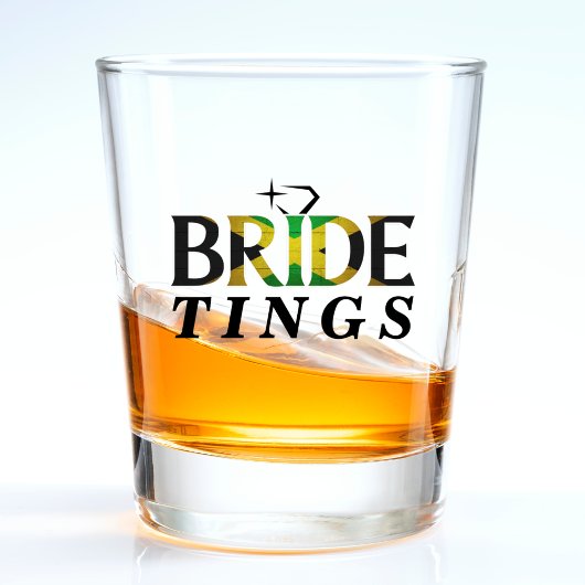Jamaican Flag Bride Wedding Bachelorette Jamaica Shot Glas