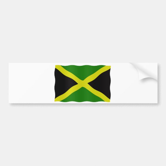 Jamaican flag bumpersticker (Voorkant)