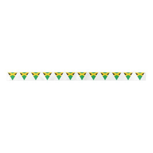 Jamaican Flag Bunting Style Cake Satijnen Lint (Voorkant)