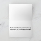 Jamaican Flag Christmas Kaart (Binnen)