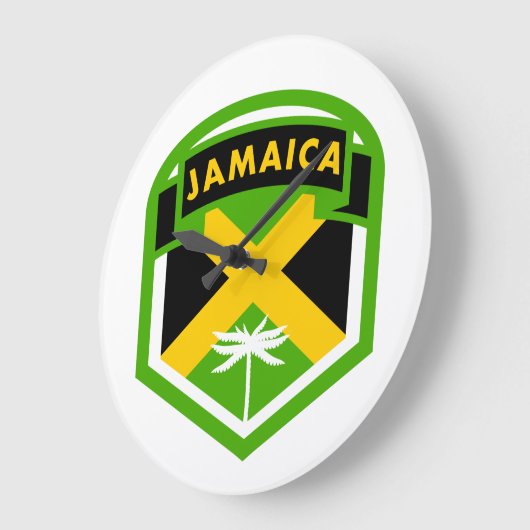 Jamaican Flag Crest Style Grote Klok (Hoek)