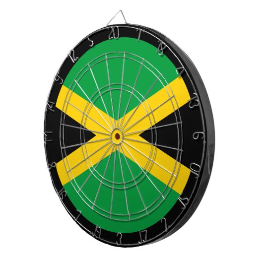 Jamaican Flag Dartboard & Jamaica/game board Dartbord (Voorkant Rechts)