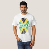 JAMAICAN FLAG FINGERPRINT T-SHIRT (Voorkant volledig)