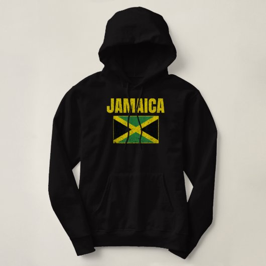 Jamaican Flag  Jamaica Pride Kaart Land Hoodie (Design voorkant)