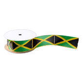 Jamaican Flag lint, Jamaica mode / sport Satijnen Lint (Spoel)