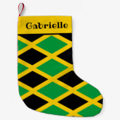 Jamaican Flag Patterned Kleine Kerstsok (Voorkant)
