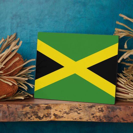 Jamaican Flag Plaque Fotoplaat (Zijkant)