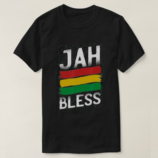 Jamaican Flag Shirt Rastafarian Cool Rasta Jah Ble (Design voorkant)