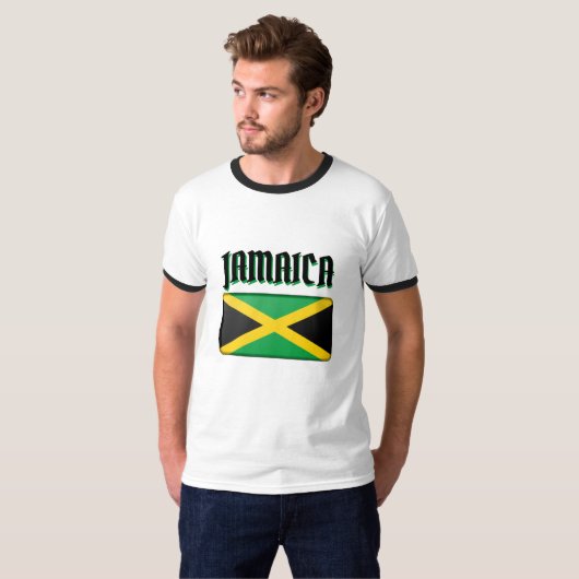JAMAICAN FLAG T-SHIRT (Voorkant volledig)