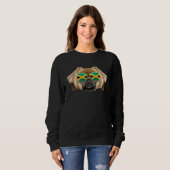 Jamaican Flag Tibetan Spaniel Dog Jamaica Pocket Trui (Voorkant volledig)
