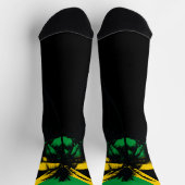 Jamaican Flag Tropical Palm Trees Sokken (Top)