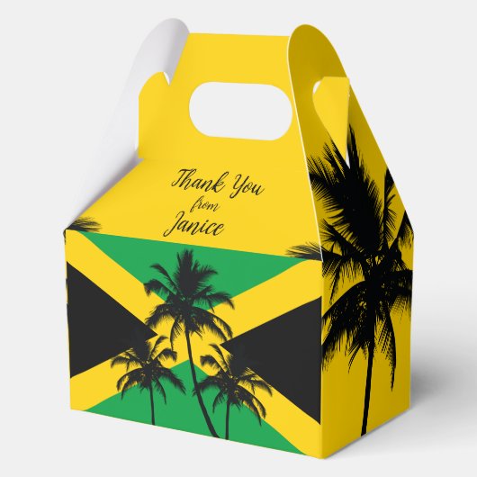 Jamaican Flag Tropical Thank You Bedankdoosjes (Voorkant)