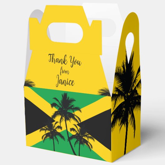 Jamaican Flag Tropical Thank You Bedankdoosjes (Open)