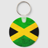 Jamaican Flag Weathered Effect One Love Sleutelhanger (Voorkant)