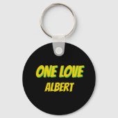 Jamaican Flag Weathered Effect One Love Sleutelhanger (Achterkant)