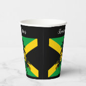 Jamaican Flag Wedding Congratulations Papieren Bekers (Rechts)