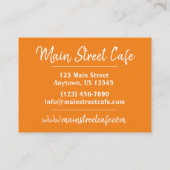 Jamaican Foods Caribbean Cuisine Restaurant Chef Visitekaartje (Achterkant)