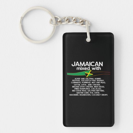 Jamaican gemengd met Jamaica Proud Group Sleutelhanger (Voorkant)