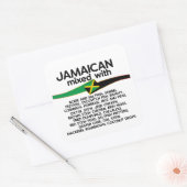 Jamaican gemengd met Jamaica Proud Group Vierkante Sticker (Envelop)
