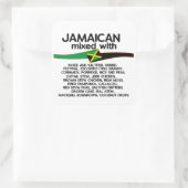 Jamaican gemengd met Jamaica Proud Group Vierkante Sticker (Tas)
