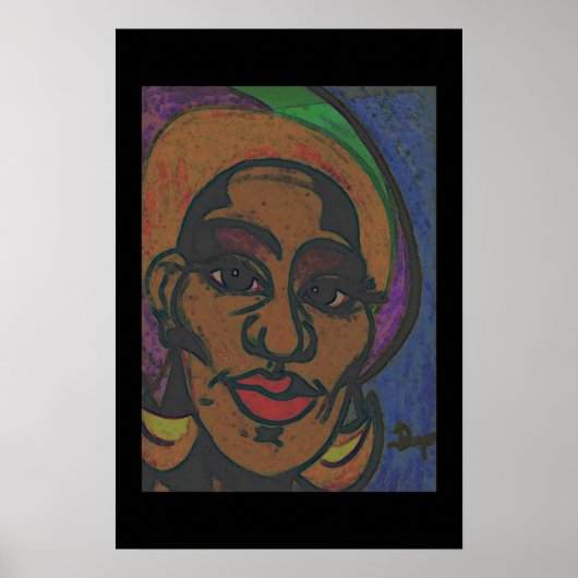Jamaican Girl Poster (Voorkant)