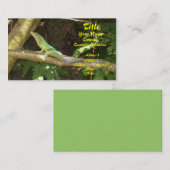 Jamaican Green Lizard Visitekaartje (Voorkant / Achterkant)