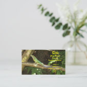 Jamaican Green Lizard Visitekaartje (Staand voorkant)