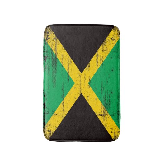Jamaican Grunge Flag Badmat (Voorkant Verticaal)