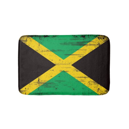 Jamaican Grunge Flag Badmat (Voorkant)