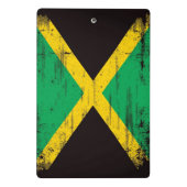 Jamaican Grunge Flag Mini Klembord (Achterkant)
