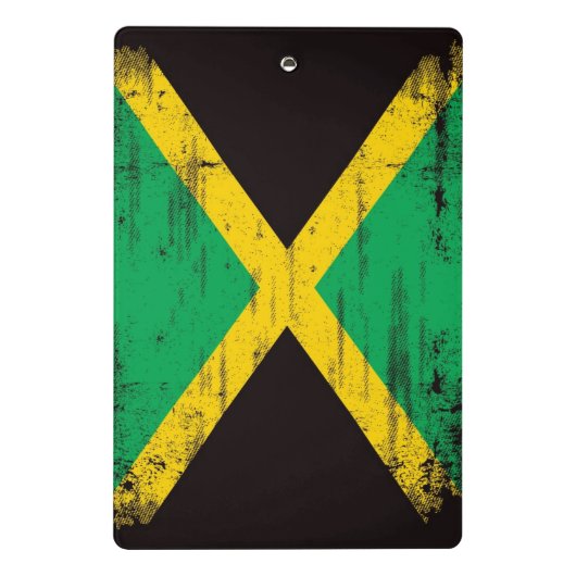 Jamaican Grunge Flag Mini Klembord (Achterkant)