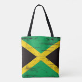 Jamaican Grunge Flag Tote Bag (Achterkant)
