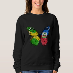 Jamaican Haitian Flag Butterfly Trui