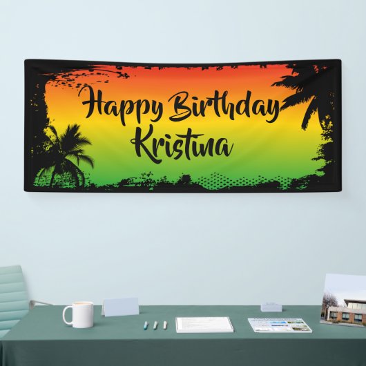 Jamaican Happy Birthday Party Spandoek (Beurs)