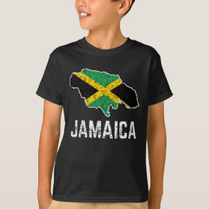 Jamaican Heritage Jamaica Roots Jamaican Flag T-shirt