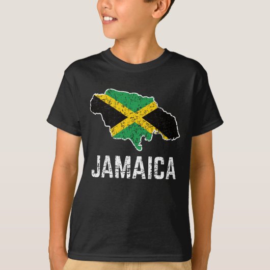 Jamaican Heritage Jamaica Roots Jamaican Flag T-shirt (Voorkant)