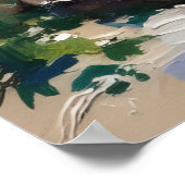 Jamaican homes by the sea shore poster (Hoek)