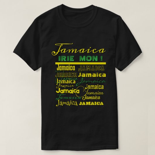 Jamaican Irie Mon T-shirt (Design voorkant)