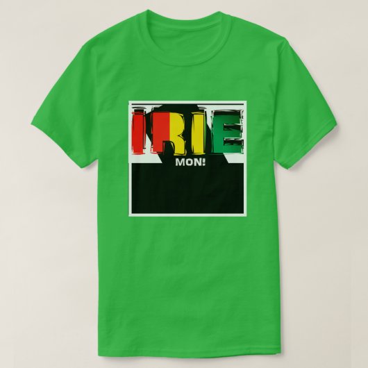 Jamaican Irie Mon T-shirt (Design voorkant)
