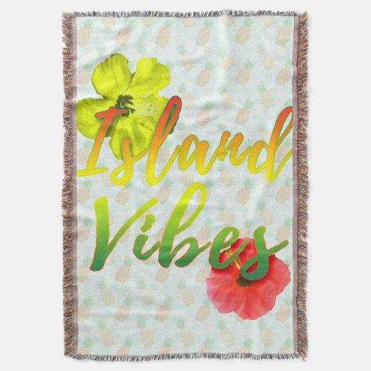 Jamaican Island Vibes Deken (Voorkant Verticaal)