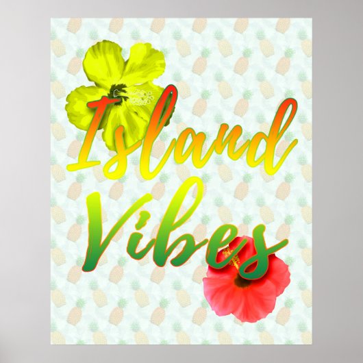 Jamaican Island Vibes Poster (Voorkant)